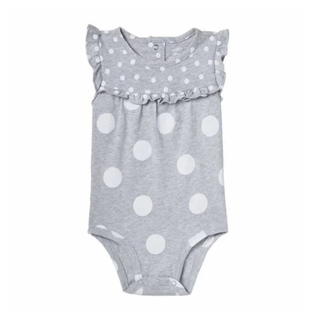 New Carter's Kids Girls 4 Piece Set - Happy Pink Sparkle Print - 6 Months